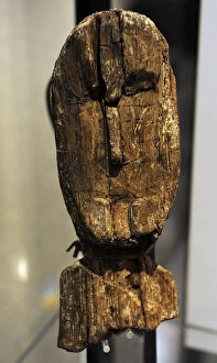 Finland Gallery: Prehistory. The wooden idol from Pohjankuru. Finland, ca. 30