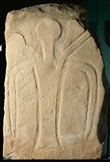 Tombstone Collection: Preixana Stela. Bronze Age. Argar Culture (2000-1500 BC). Sp
