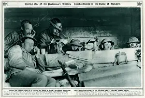 Haig Prints: Preliminary artillery bombardments in Battle of Flanders