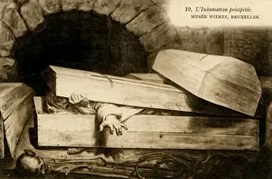 Burial Prints: Premature burial (L Inhumation pr飩pit饩by Antoine Wiertz