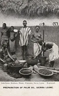 Pestle Prints: Preparation of Palm Oil - Sierra Leone