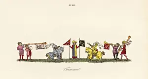 Preparation for a tournament, 13th century