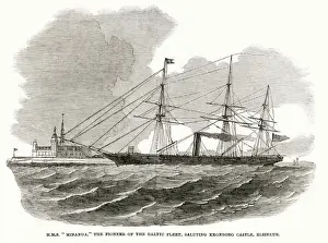 Crimea Prints: Preparations for Crimean War, The Baltic Fleet - HMS Miranda