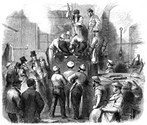 Images Dated 17th October 2012: Preparing a giant plum pudding at Marylebone Workhouse, Lond