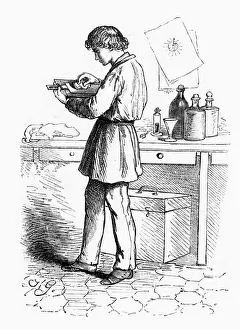 Exposure Prints: Preparing a glass plate