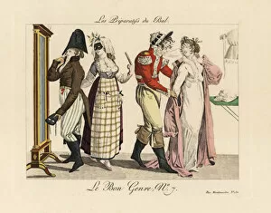 Masquerade Collection: Preparing for a masked ball, 1800s