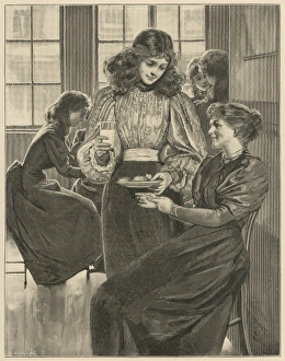 Accompanying Gallery: Presenting a woman with milk and cakes