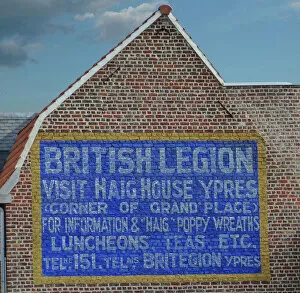 Preserved Gallery: Preserved original advert for Earl Haig House, Ypres