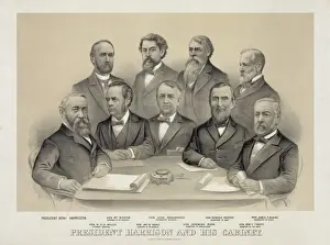 President Harrison and his cabinet