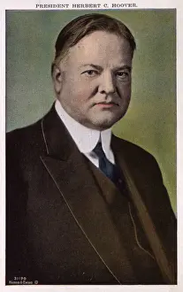 US President Herbert Hoover