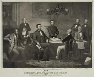 President Lincoln and his cabinet