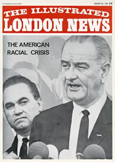 Images Dated 17th February 2020: US President Lyndon Baines Johnson (1908-1973) delivers his We Shall Overcomeae speech Da