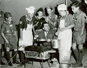 Cooked Prints: President Nixon with Boy Scouts