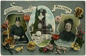 Tombstone Prints: Former President Paul Kruger, wis gave and second wife