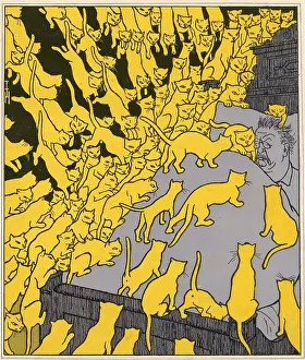 Theodore Prints: President Roosevelt has a nightmare - invasion by the Japanese Yellow Peril Date: 1907