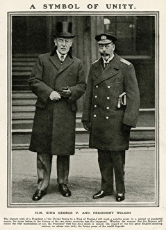 President Wilson visiting George V