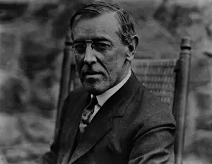Pince Prints: President Woodrow Wilson in a rocking chair
