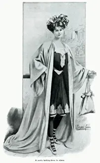 Swimsuits Prints: Pretty bathing dress in alpaca 1906