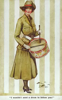 Images Dated 27th April 2011: Pretty Lady military drummer