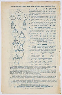 Apsley Collection: Price list, back cover
