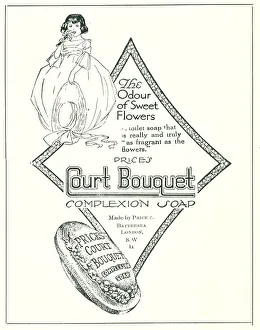 Fragrance Prints: Price's Court Bouquet Advertisement