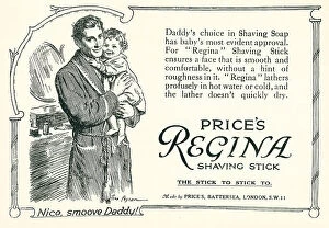 Chin Collection: Price's Regina Shaving Stick Advertisement