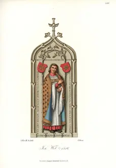 Gravestone Prints: Priest vestments, 16th century