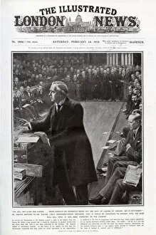 Images Dated 28th January 2021: Prime Minister Asquith - Commons Home Rule Bill debate