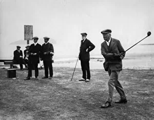 Images Dated 2nd February 2012: Former Prime Minister A J Balfour at golf