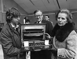 Admired Prints: Prime Minister Margaret Thatcher - Admiring Cornish Silver