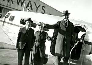 Prewar Collection: Prime Minister Neville Chamberlain, Heston Aerodrome