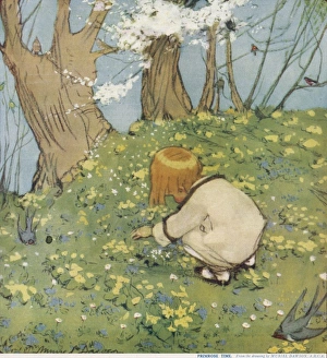 Spring Gallery: Primrose Time by Muriel Dawson