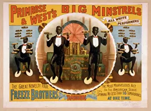 Primrose & Wests Big Minstrels all white performers Primros