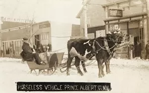 Images Dated 21st March 2011: Prince Albert, Saskatchewan, Canada - Ox Sled