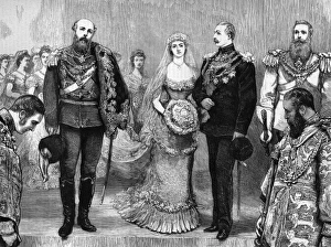Images Dated 21st September 2012: Prince Arthur Weds 1879