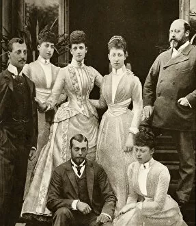 Louise Gallery: Prince Edward & Alexandra of Denmarks five children 1891