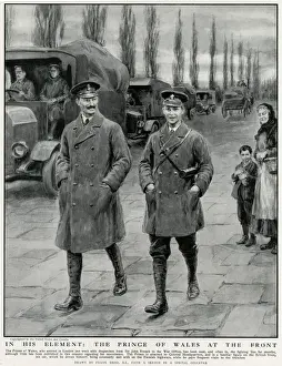 Prince Edward of Wales at the front
