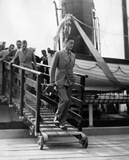 Alighting Gallery: Prince Edward of Wales, 1931
