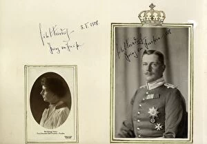 Karl Collection: Prince Eitel Friedrich of Prussia and his wife