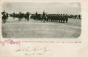 Prince George revies the Cretan Gendarmerie