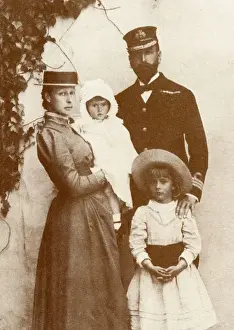 Louise Prints: Prince Louis of Battenberg and family