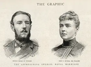 Prince Oscar of Sweden and his fiance, Miss E. Munck