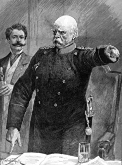 Leopold Prints: Prince Otto von Bismarck addressing the German Reichstag, 18