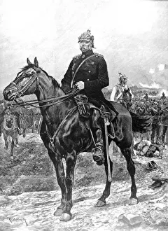 Sedan Prints: Prince Otto von Bismarck at Sedan, Franco-Prussian War, 1870