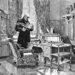 Images Dated 27th December 2004: Prince Otto von Bismarck in his study, 1882