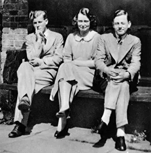 Battenberg Collection: Prince Philip at Lynden Manor with his cousins