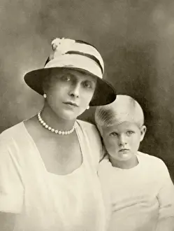 Prince Philip with his mother, Princess Alice, 1926 Art