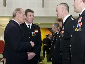 Prince Philip at new London Fire Brigade HQ