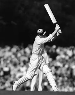Prince Philip playing cricket