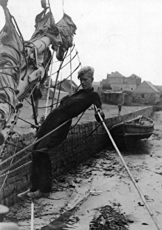 Images Dated 1st March 2012: Prince Philip sailing in his youth